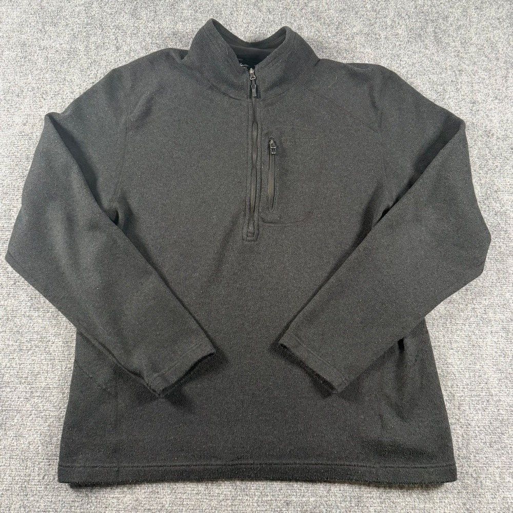 Marmot Pullover Mens XL Grey Quarter Zip Sweater Fleece Hiking Outdoor Pocket